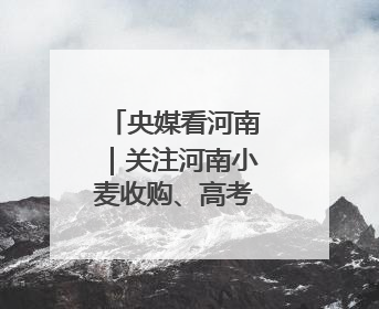 央媒看河南｜关注河南小麦收购、高考保障等内容